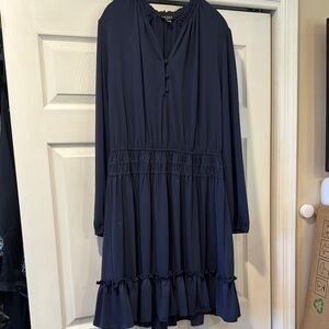 Ralph Lauren Navy Blue Long Sleeve Dress xxl